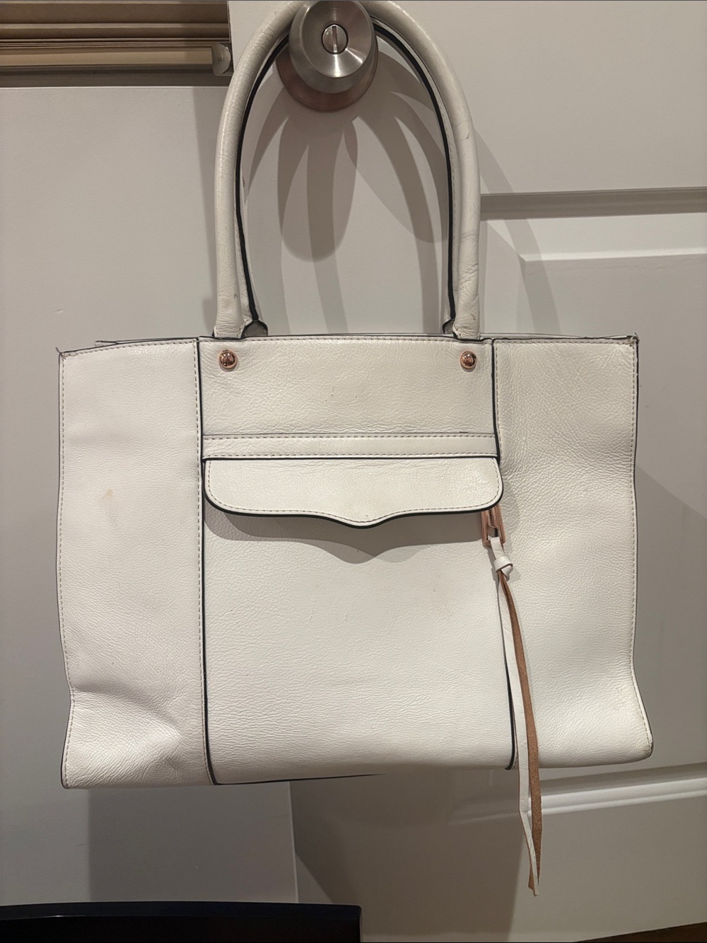 Rebecca Minkoff White Medium MAB Tote Bag